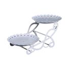 Suporte De Sobremesa De Plástico Branco Com 2 Camadas, Bandeja Para Bolos, Frutas, Doces E Petiscos, Suporte De Sobremesa De Plástico Branco Com 2 Camadas, Bandeja Para Bolos, Frutas, Doces E Petiscos,