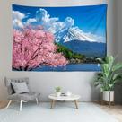 Suporte de tapeçaria de parede Fuji Pink Cherry 150x100cm poliéster Suporte de tapeçaria de parede Fuji Pink Cherry 150x100cm poliéster