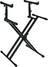 Suporte de teclado Quik-Lok Tiered Double Brace X QL742 preto