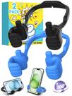 Suporte de telefone CALDEVER Thumbs Up com rotação de 360, pacote com 2
