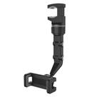 Suporte de telefone Car Rearview Mirror Mount 360 Rotation Grey