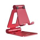 Suporte de telefone Nulaxy A4 totalmente ajustável, dobrável, vermelho