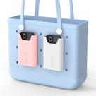 Suporte de telefone para Bogg Bag OUTXE, pacote com 2 unidades, branco e rosa
