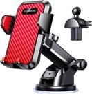 Suporte de Telefone para Carro VANMASS 2023 - Resistente e de Nível Militar (Vermelho)