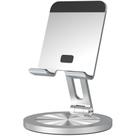 Suporte de telefone YCNEW 360 Rotating Desk Alumínio Prateado