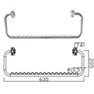 Suporte de toalha de teto dobravel gr-m001d