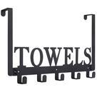 Suporte de toalha Kuhome Over The Door Hooks Metal Jateado