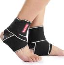 Suporte de tornozelo Candy Li ajustável em nylon respirável, 1 par