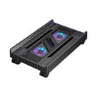 Suporte De Torre Para PC Móvel Ajustável E Telescópico Com Ventilador RGB Para Dissipação De Calor