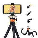 Suporte de tripé PHOSNOVA para celular portátil flexível laranja