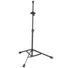 Suporte de trombone K&M 14990 portátil ajustável com acabamento preto Suporte de trombone K&M 14990 portátil ajustável com acabamento preto