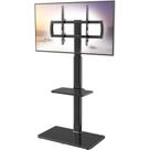 Suporte de TV de chão com suporte Hemudu HT2002B para 27-65 polegadas