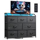 Suporte de TV Dresser WLIVE com luzes LED e tomada