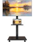 Suporte de TV ECOTINY Steel Base Rolling para TVs de 32-75 polegadas