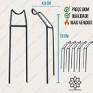 Suporte de Varas para Pesca 25cm Kit C/ 5un Ideal para Pesqueiro , Barranco ideal para telescopicas
