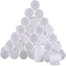 Suporte de vasilha de filme JOVITEC 30 peças de plástico 35 mm branco Suporte de vasilha de filme JOVITEC 30 peças de plástico 35 mm branco