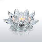 Suporte de vela Crystal Lotus Flower Tealight Kolnlala