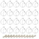 Suporte de vela de vidro suspenso Globe NUPTIO 2,36 polegadas, conjunto de 24