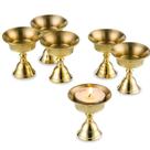 Suporte de vela Sziqiqi Ghee Lamp Butter Lamp Holder 6 unidades