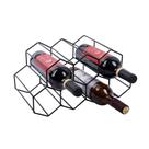 Suporte de vinho Urban Deco Small para 9 garrafas, fio de metal preto