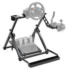 Suporte de volante de corrida Hottoby dobrável em forma de X com assento
