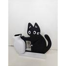 Suporte decorativo gato com vaso 3d em pla organizador multiuso feito em impressora 3d