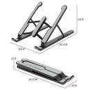 Suporte Dobrável E Portátil Slim Para Notebook E Macbook PRETO