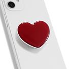 Suporte Dobrável para Celular On The Grip em Forma de Coração Vermelho