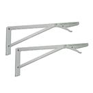 Suporte Dobrável Reforçado (90 Kg) 40cm para Mesas e Prateleiras Metal Show