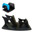 Suporte Duplo para Controle Video Game Base Mesa Organizador Gamer Joystick Compacto Resistente Universal