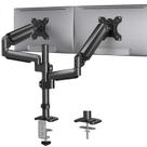 Suporte duplo para monitor HUANUO, telas de até 32", inclinação de 9 kg, giratória