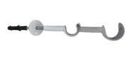 Suporte duplo para varão comum 28/19mm branco - 1 unidade