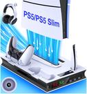 Suporte e estação de resfriamento com carregador de controlador para PS5 Suporte e estação de resfriamento com carregador de controlador para PS5
