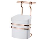Suporte e Lixeira 2,5L Branca Rose Gold Para Pendurar Barra Suporte e Lixeira 2,5L Branca Rose Gold Para Pendurar Barra