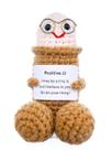 Suporte emocional Plushie IYOOCSS Positive Crochet Pickle