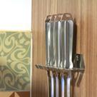 Suporte Espeto e Fuzil de Parede 5 Furos - Inox