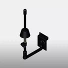 Suporte Expositor Slat Wall p/ Flauta Transversal Vector SW-1509