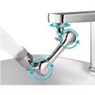 SUPORTE EXTENSOR 1080º GIRATÓRIO ADAPTADOR COZINHA TORNEIRA