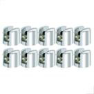 Suporte Fenda Para Vidro 8MM Com Parafuso Com 10 Unidades