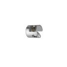 Suporte Fenda Plus 08mm Cromado Prateleira Vidro - KIT 4 PCS