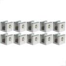Suporte Fenda Quadrada 8mm Parafusos c/ 10 Unidades Cromado Suporte Fenda Quadrada 8mm Parafusos c/ 10 Unidades Cromado