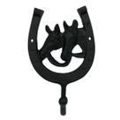Suporte ferradura cavalo preto organizador gancho pendurador cabide alumínio fundido para boné bolsa arreio corda chaves