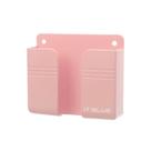 Suporte Fixa Celular Adesivo Parede Móvel Cozinha Banheiro Plástico Rosa