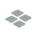 Suporte Fixação para Rodízio ou Sapata Perfil Modular Link Natural 04 unidades Rometal