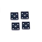 Suporte Fixação para Rodízio ou Sapata Perfil Modular Link Preto 04 unidades Rometal Suporte Fixação para Rodízio ou Sapata Perfil Modular Link Preto 04 unidades Rometal