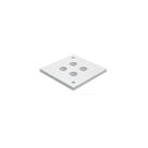 Suporte Fixação Teto/Parede Perfil Modular Link Natural 04 unidades Rometal