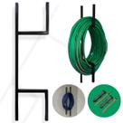 Suporte Fixo de Parede para Mangueira de Jardim em Aço Resistente e Durável