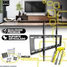 Suporte Fixo de Parede Para TV 40 a 80 Polegadas Até 75kg Kit com Ferramentas 24 Peças Tipo T