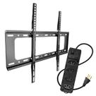 Suporte Fixo de Parede para Tv de 40 a 80 Polegada com Filtro de Linha 4 Tomada