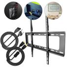 Suporte Fixo TV 40 80 Polegadas Com Cabo HDMI e Cabo Força Tipo Oitinho 1m